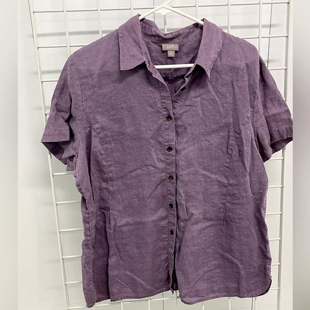 J. Jill linen button down shirt